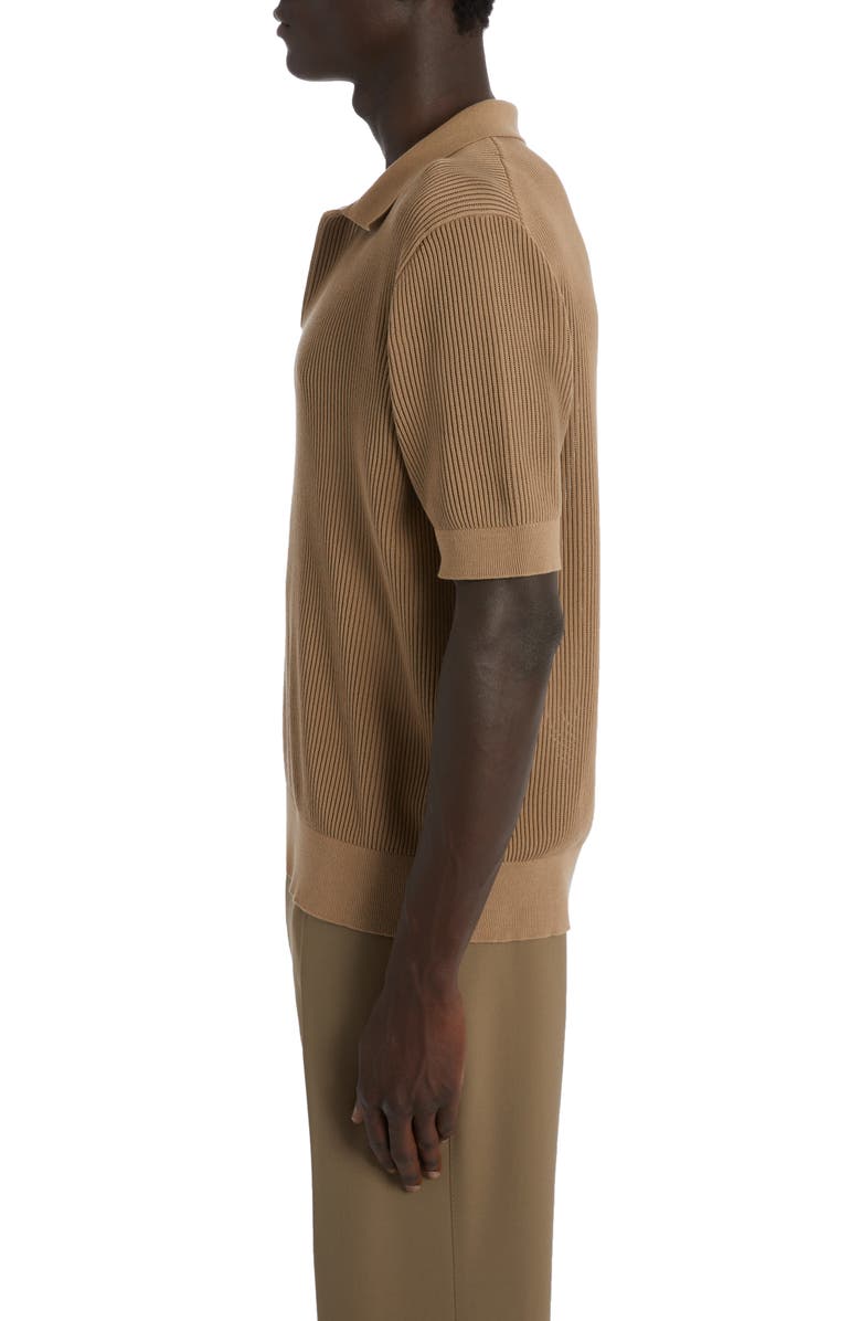 Dolce&Gabbana Johnny Collar Polo Sweater, Alternate, color, 