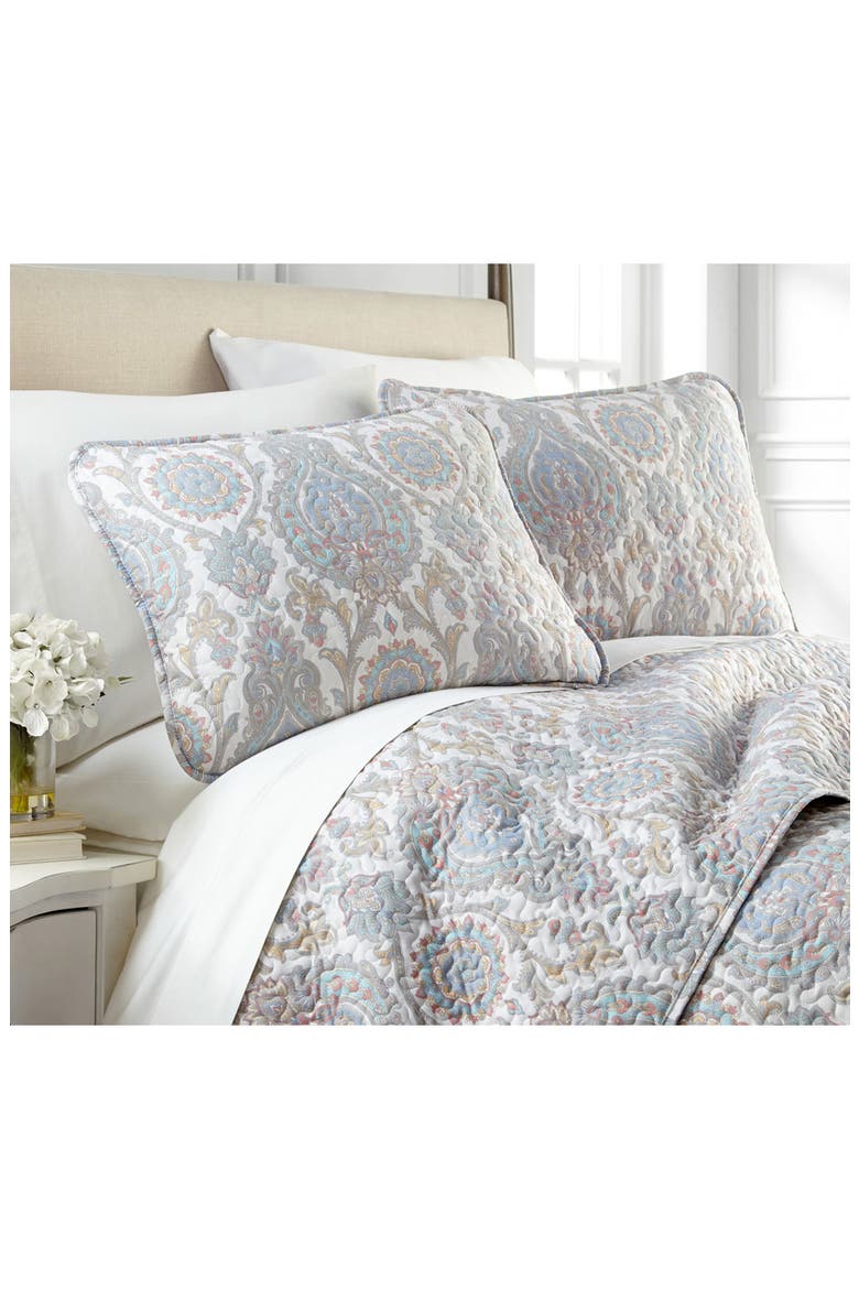 Luxury Premium Collection Ultra Quilt Set, Alternate, color, PAISLEY AQUA