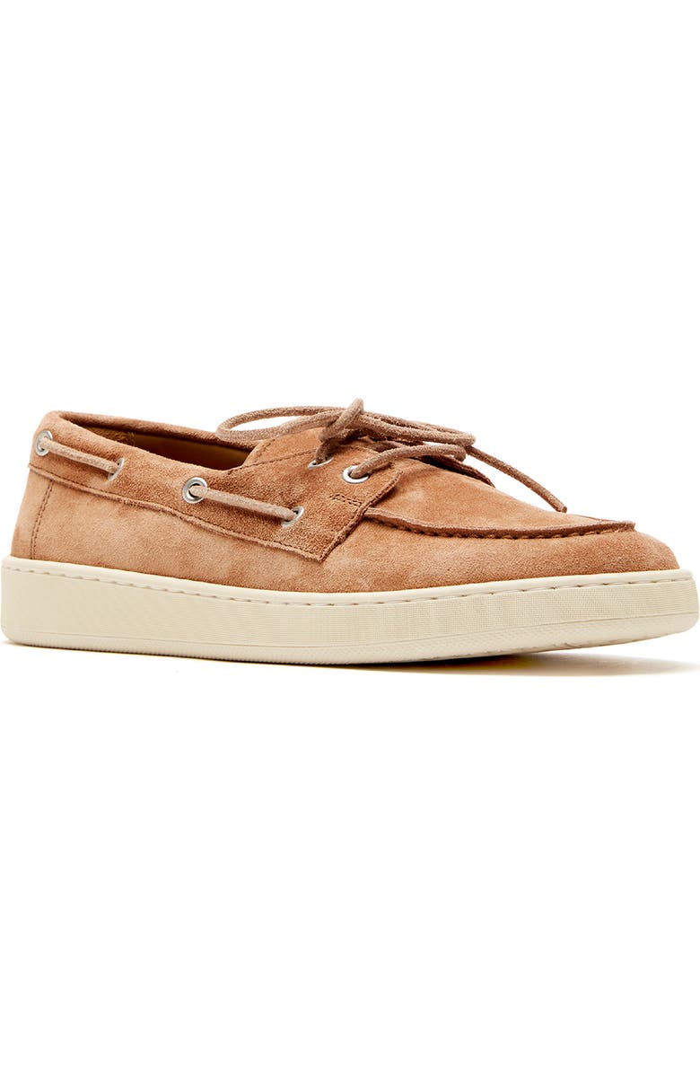 La Canadienne Thatcher City Dry<sup>™</sup> Waterproof Boat Shoe, Main, color, Brick Suede