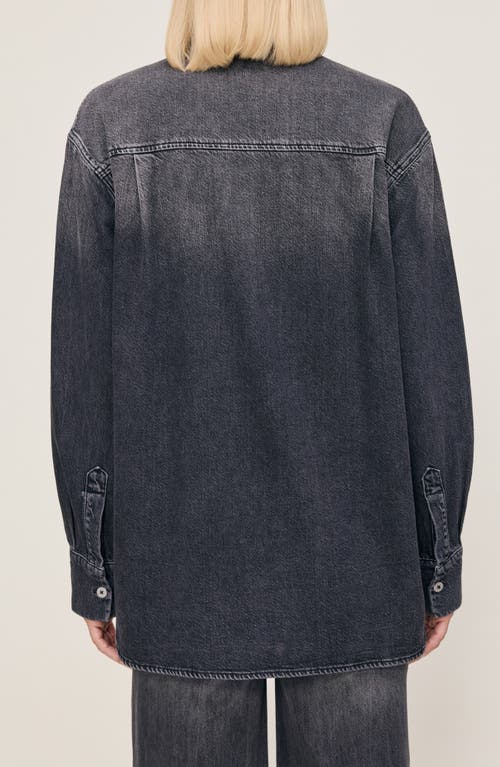 Dl1961 Faye Denim Shirt In Burgundy