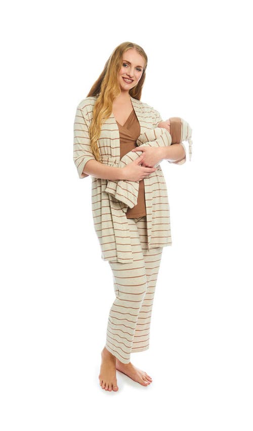 Everly Grey Analise During & After 5-piece Maternity/nursing Sleep Set