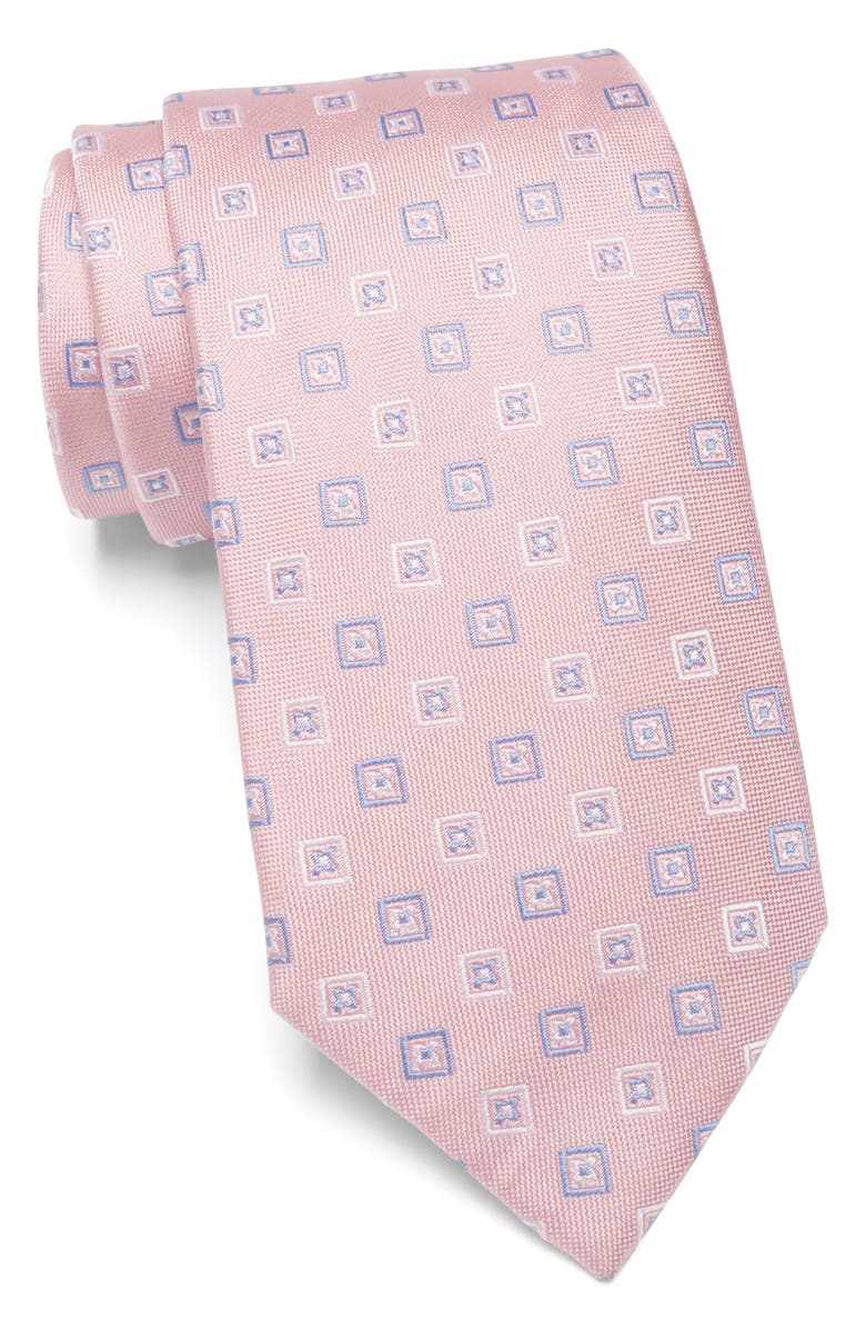 Duchamp Box Pattern Silk Tie, Main, color,