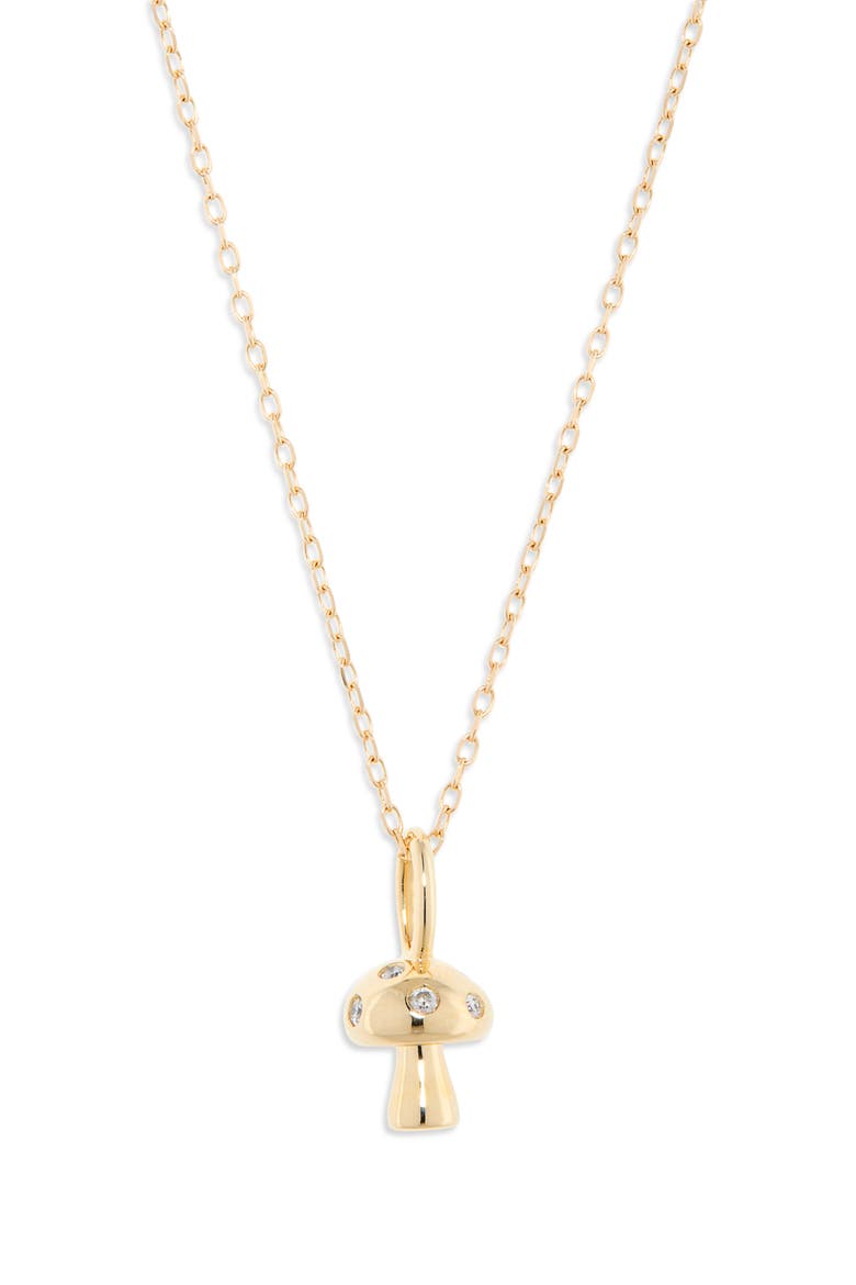 Bead Party Mushroom Necklace, Main, color, YELLOW