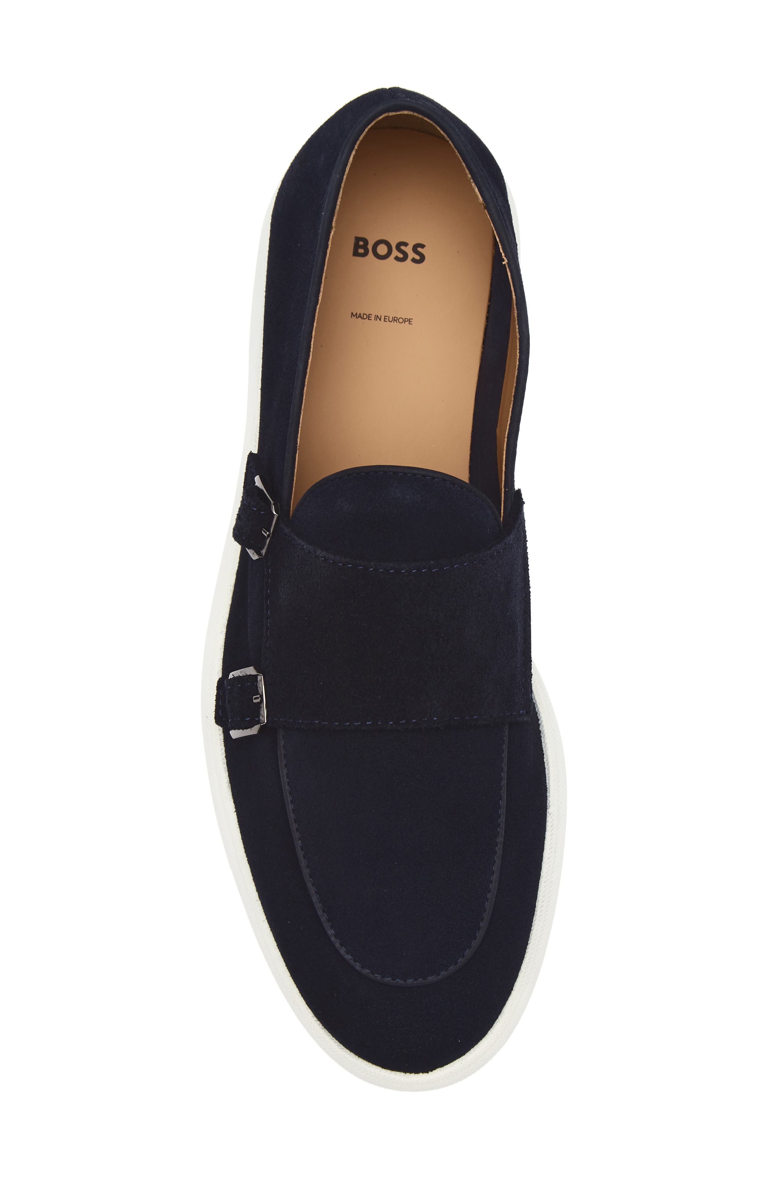 BOSS Sienne Double Monk Loafer, Alternate, color, Dark Blue
