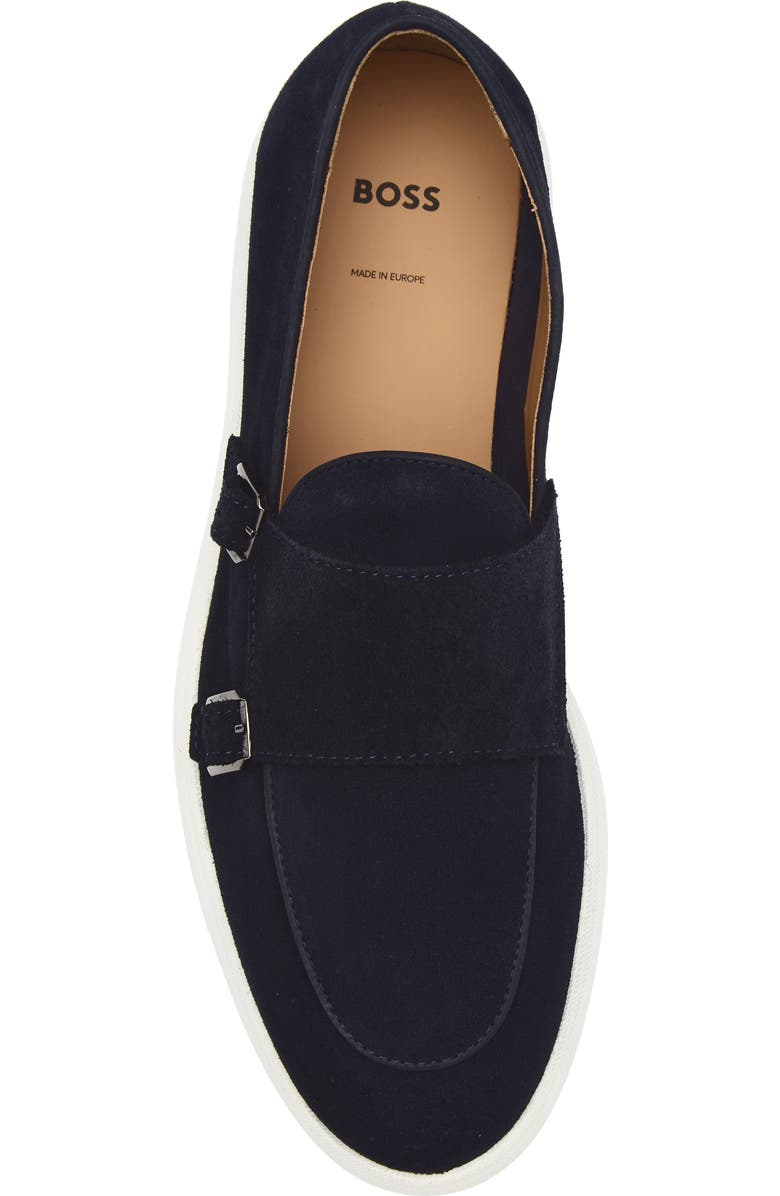 BOSS Sienne Double Monk Loafer, Alternate, color, Dark Blue