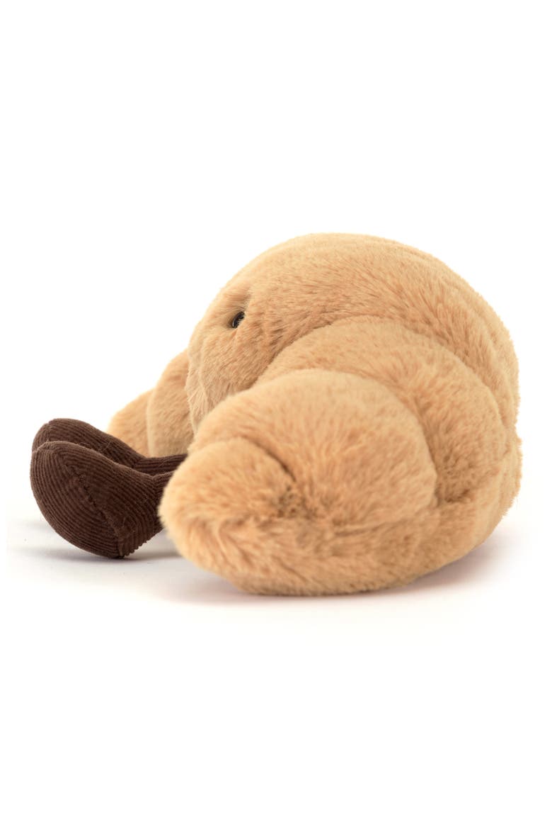 Small Croissant Plush Toy, Alternate, color, KHAKI