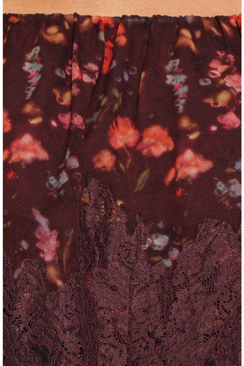 Lunella Floral Tiered Maxi Dress, Alternate, color, PLUM BLURRED FLORAL