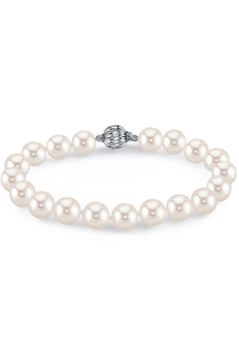 7.0-7.5mm White Freshwater Pearl Bracelet - AAA Quality, Main, color, White Pearls