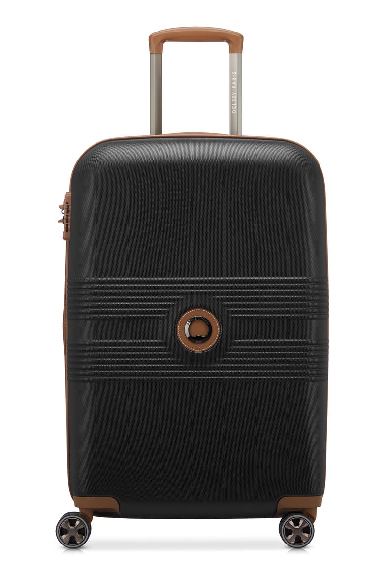 Flanerie 24-Inch Hardside Spinner Luggage, Main, color, BLACK/ BROWN