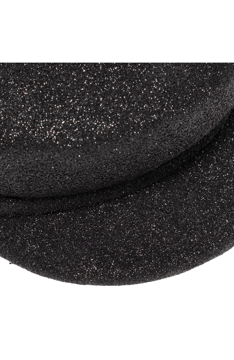 Eugenia Kim Sabrina Glitter Wool Fiddler Cap, Alternate, color, Black