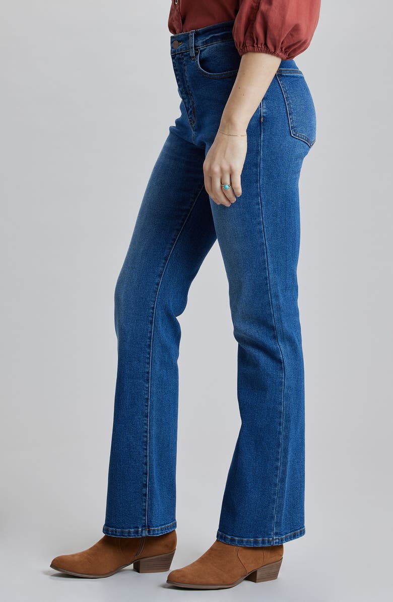 SUPPLIES BY UNIONBAY Layla High Waist Slim Bootcut Jeans, Alternate, color, Sante Fe Blue