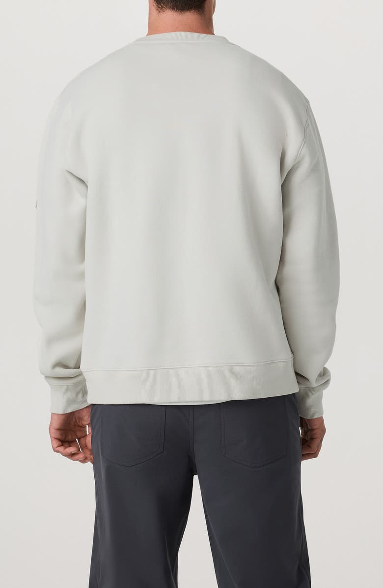 Vuori Seaside Cotton Blend Crewneck Sweatshirt, Alternate, color, Light Heather Grey