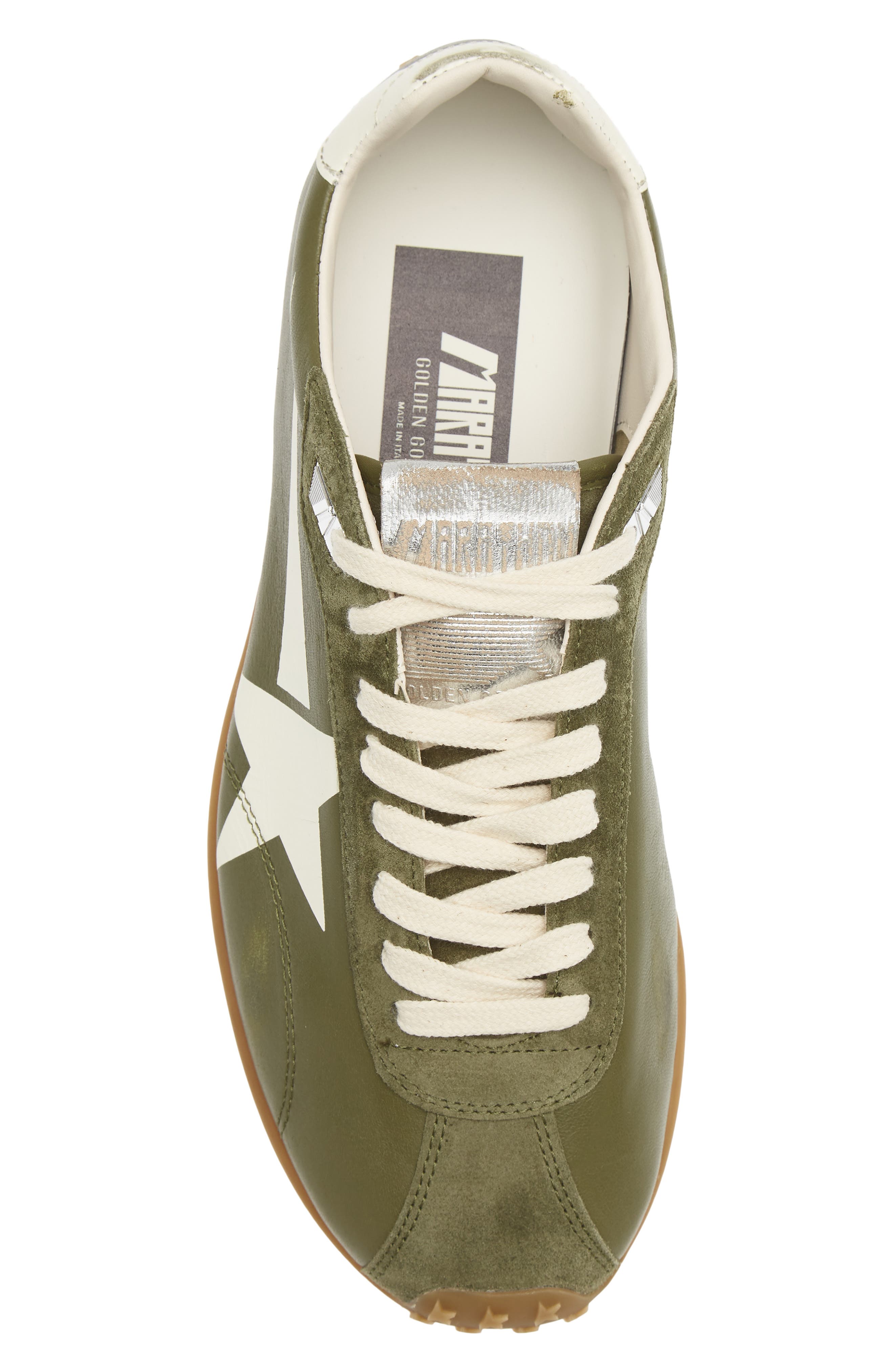 Marathon Speed Sneaker, Alternate, color, OLIVE/ MILK