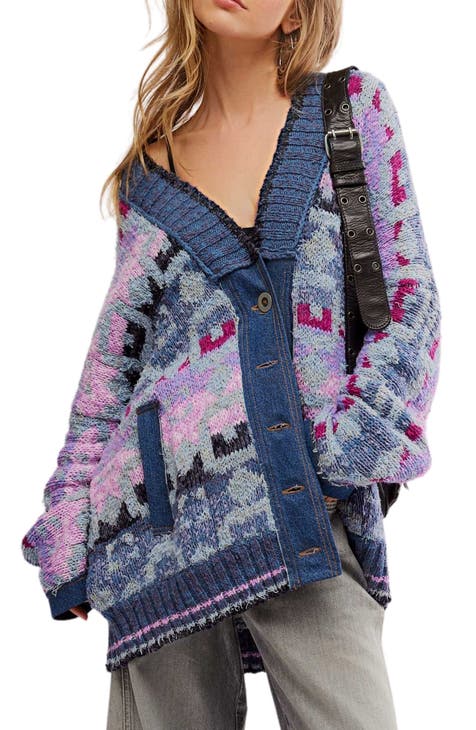 Free people fair isle cardigan hotsell