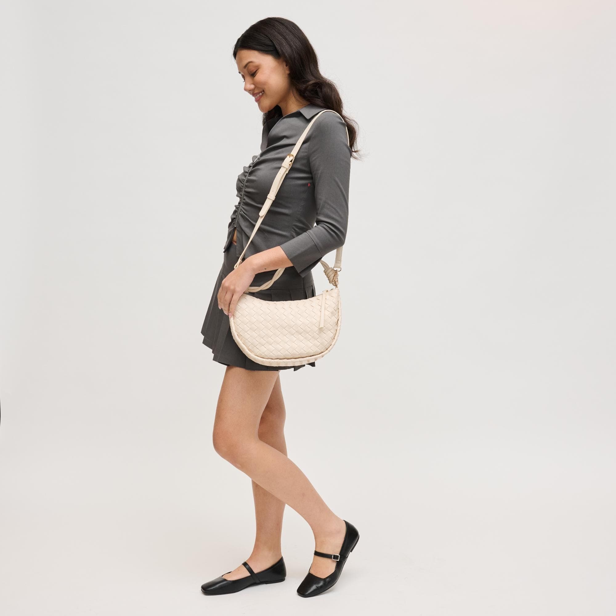 URBAN EXPRESSIONS HANDBAGS Violet Hobo, Alternate, color, Ivory