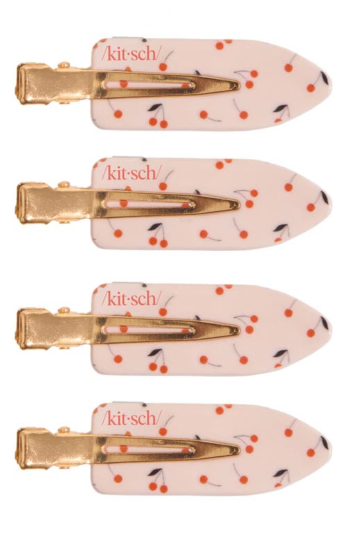 Kitsch 4-pack Creaseless Clips In Red