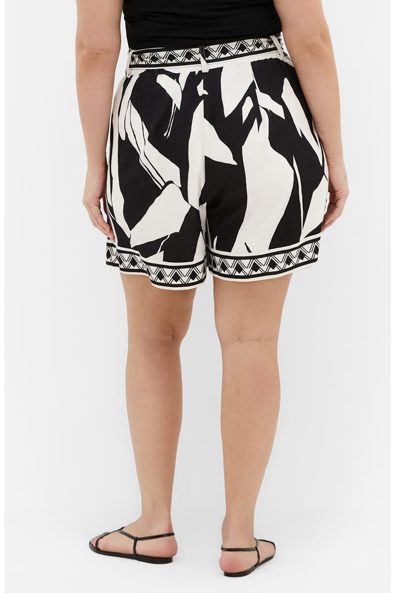 Belted High Waist Shorts, Alternate, color, MIRAGE