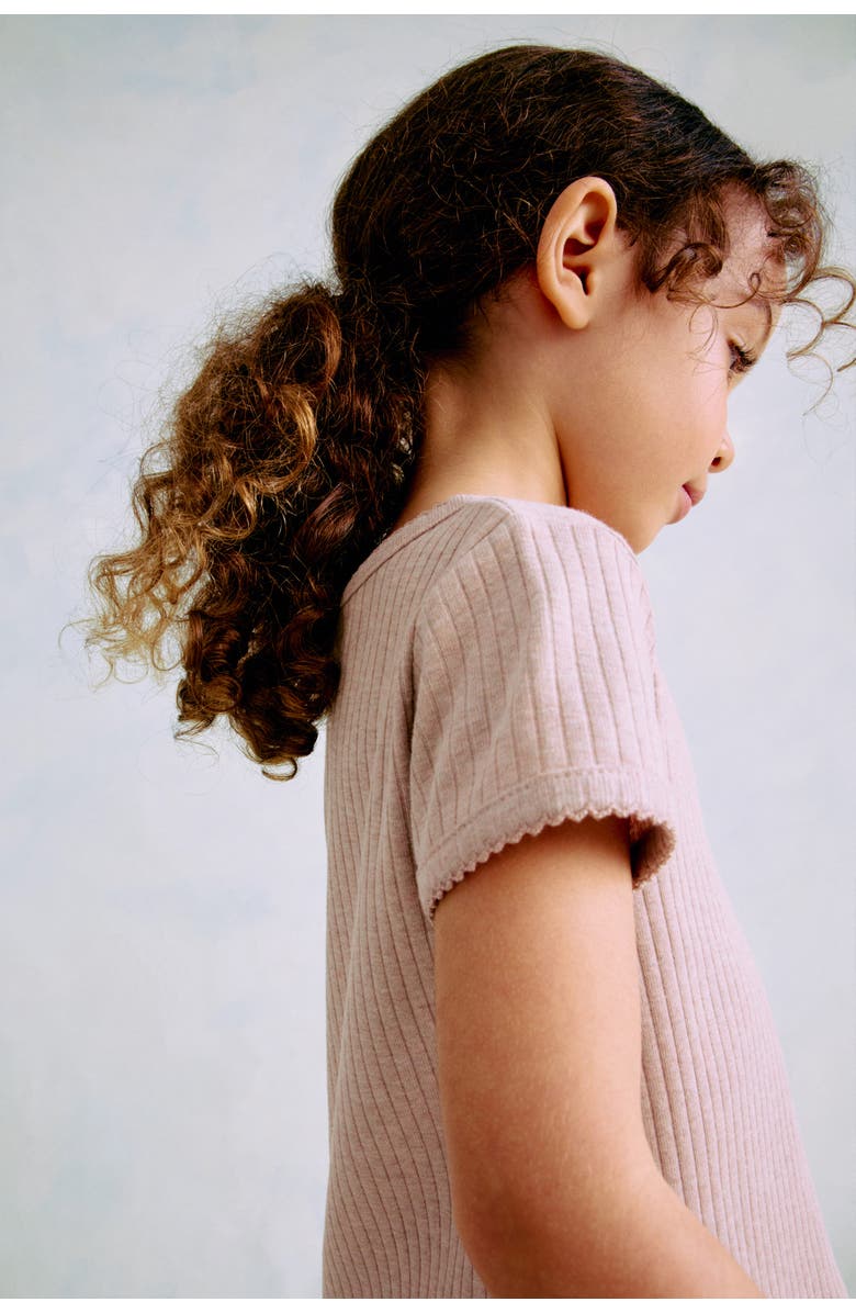 H&M 2-pack Cotton Tops, Alternate, color, Light Beige/Beige