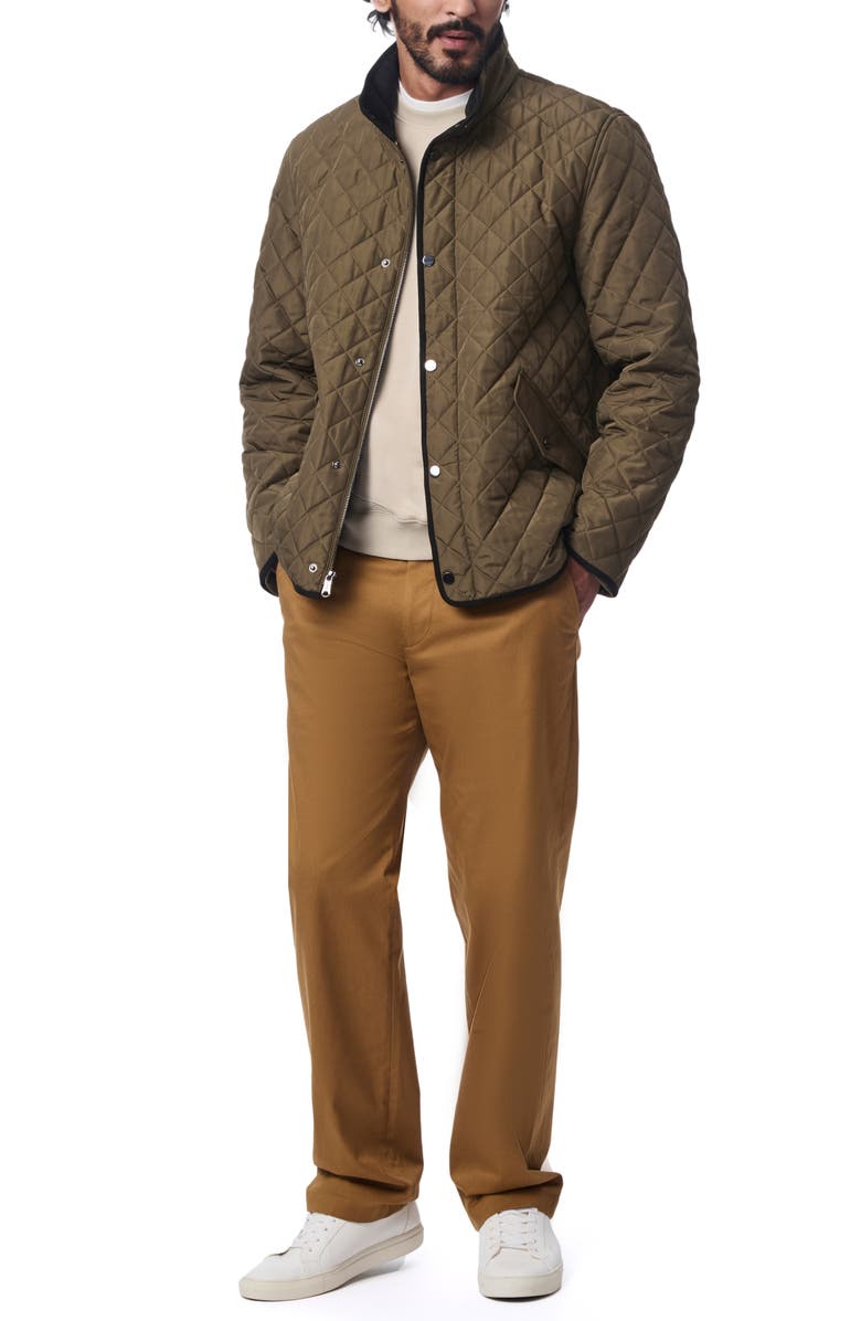 Bernardo Smart Leisure Quilted Barn Jacket, Alternate, color, Olive