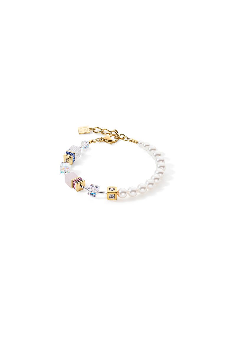 Geocube Precious Fusion Pearls Bracelet, Main, color, Multicolor