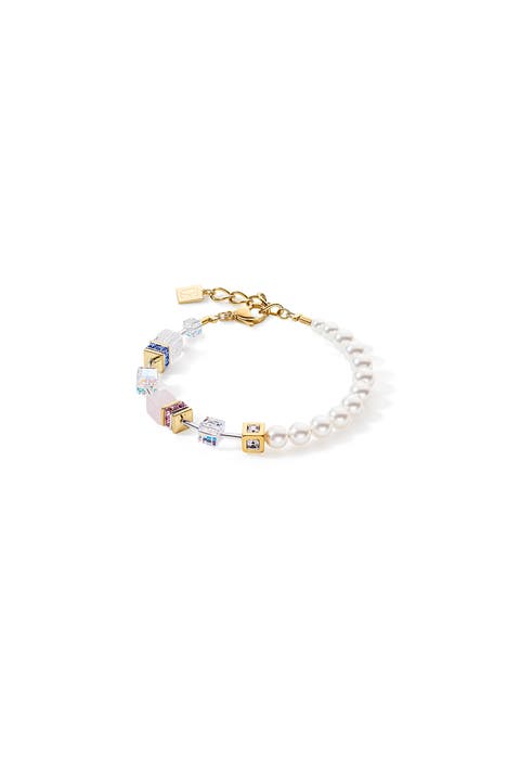 Geocube Precious Fusion Pearls Bracelet