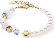 COEUR DE LION Geocube Precious Fusion Pearls Bracelet
