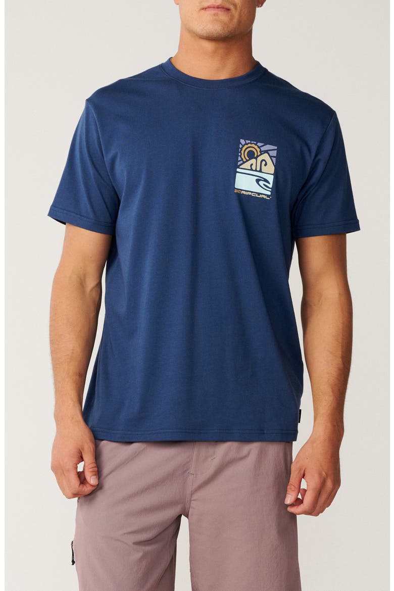 S-Series VaporCool Man Totem Relaxed Graphic T-Shirt, Main, color, LIGHT NAVY
