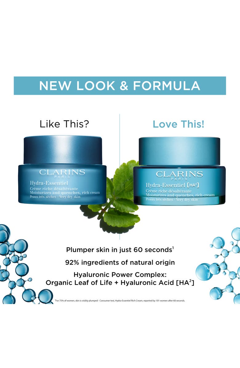 Clarins Hydra-Essentiel Rich Moisturizer with Double Hyaluronic Acid, Alternate, color,