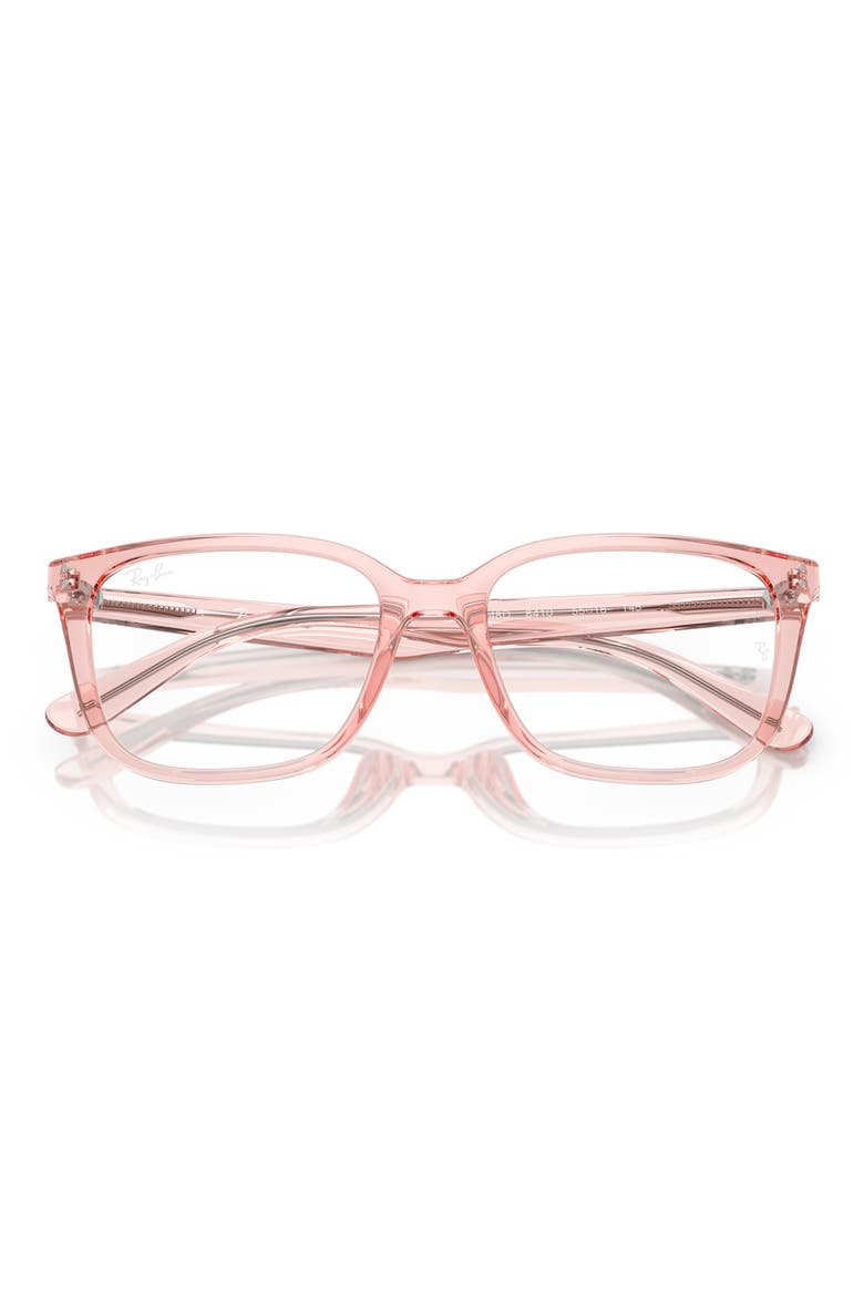 55mm Square Optical Glasses, Alternate, color, PINK