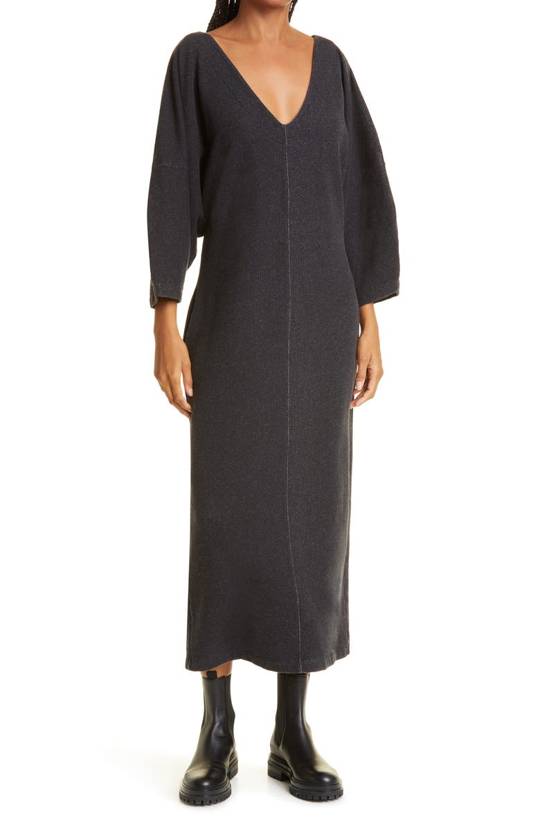 Mara Hoffman Harling Long Sleeve Stretch Organic Cotton Dress, Main, color, 