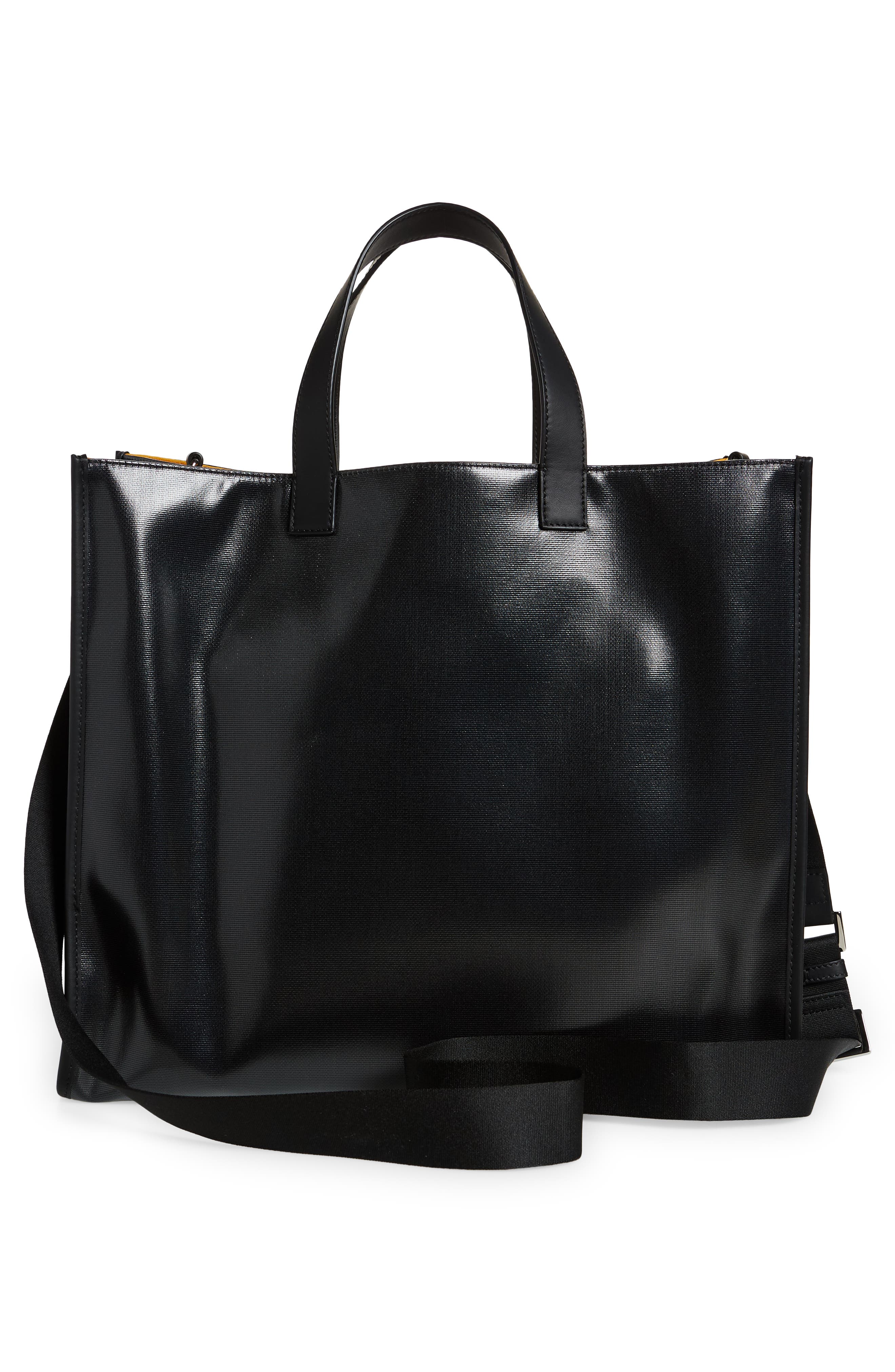 Fendi x Sarah Coleman Fisheye Logo Coated Canvas Tote, Alternate, color, 