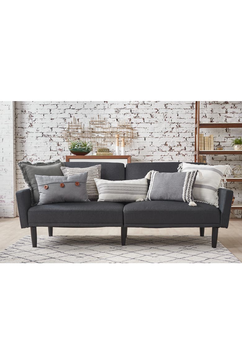 Clayton Throw Pillow, Alternate, color, Gray