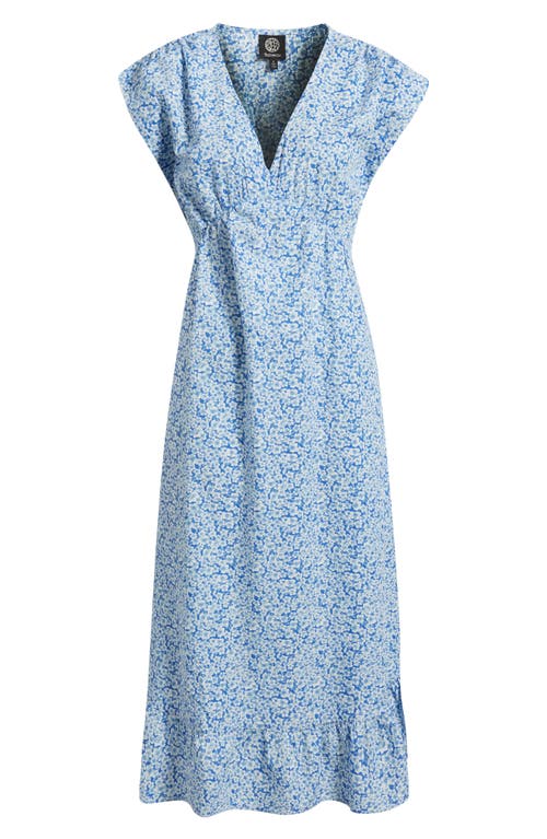 Bobeau Floral Print Midi Dress In Multi