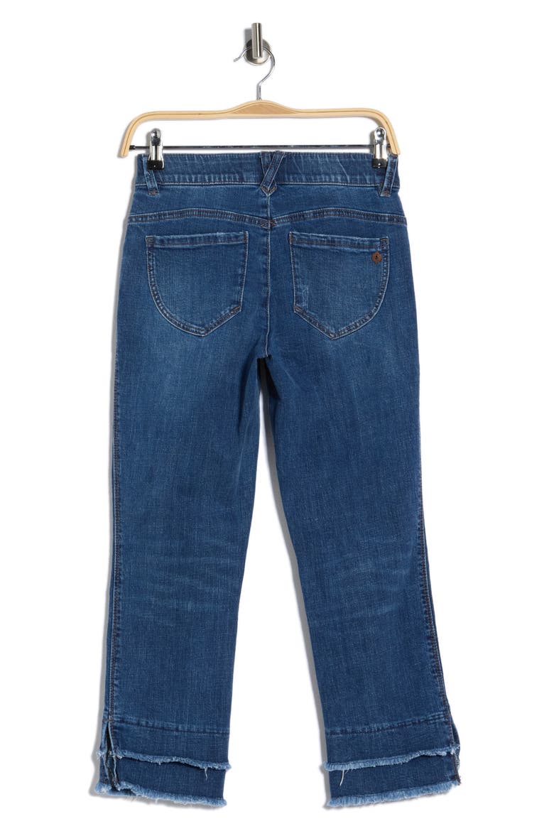 Double Layer Crop Jeans, Alternate, color, MID BLUE ARTISANAL