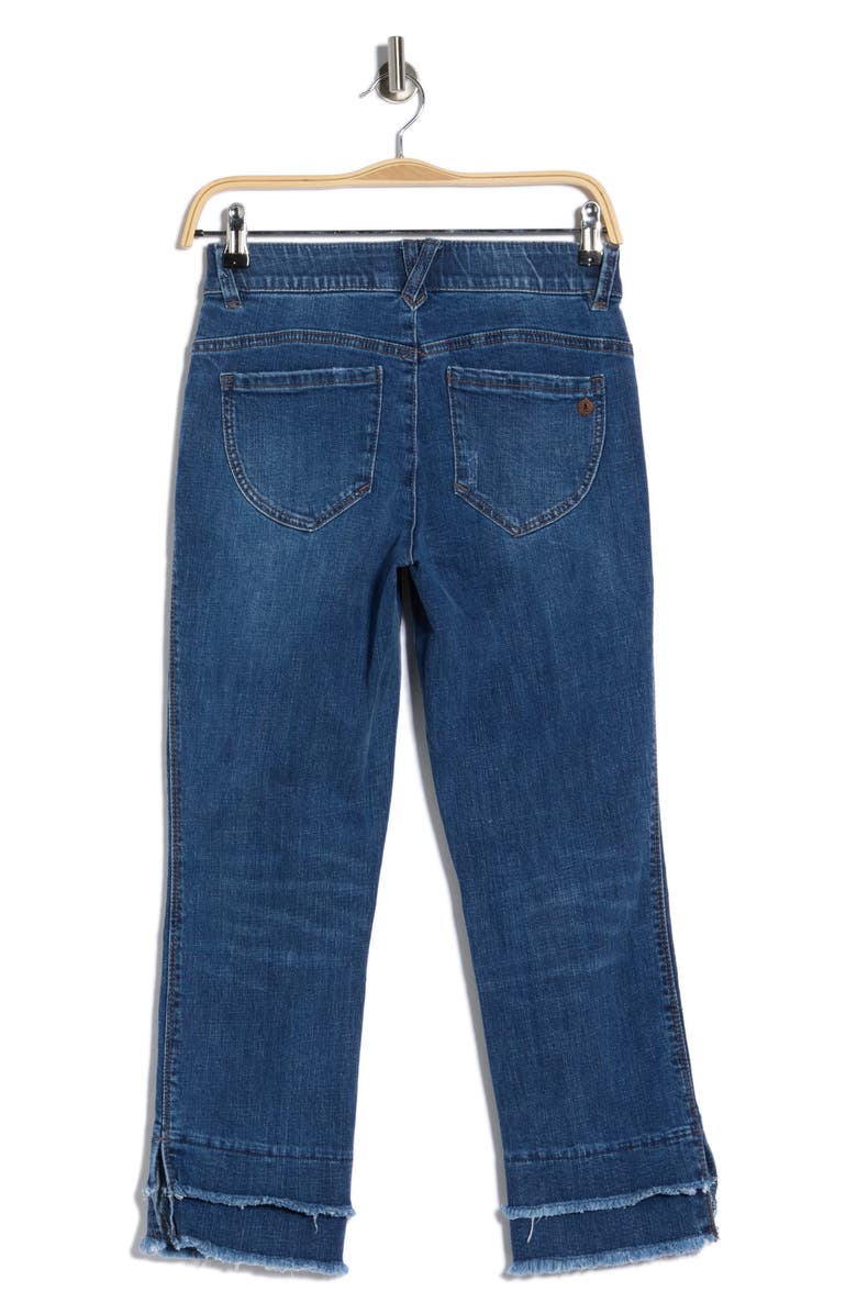 Democracy Double Layer Crop Jeans, Alternate, color, Mid Blue Artisanal