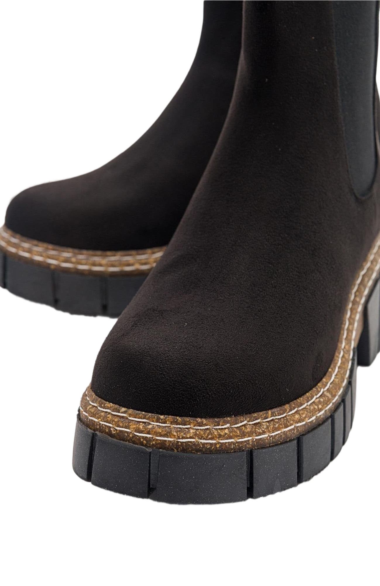 Prologue Shoes Luz Block Heel Boot, Alternate, color, Black Suede