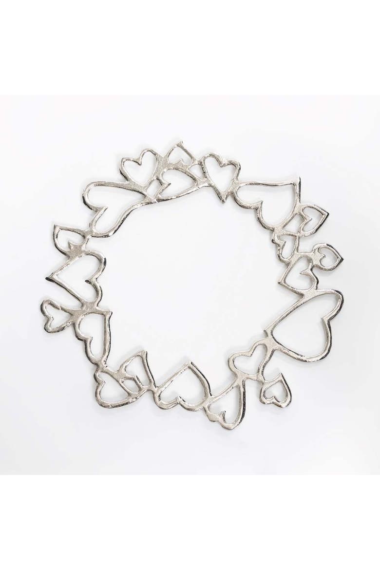 Hearts Charger, Main, color, Silver