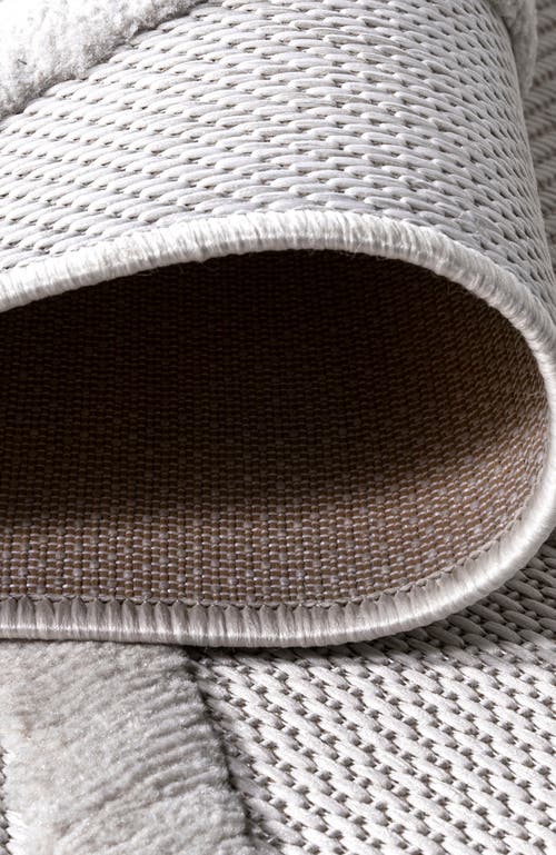 Jonathan Y Salines Diamond Trellis Indoor/outdoor Area Rug In White