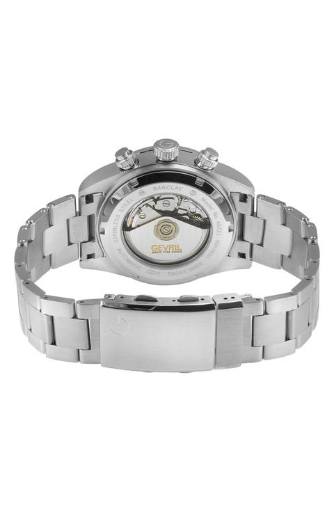 Barclay Swiss Automatic Bracelet Watch, 42mm