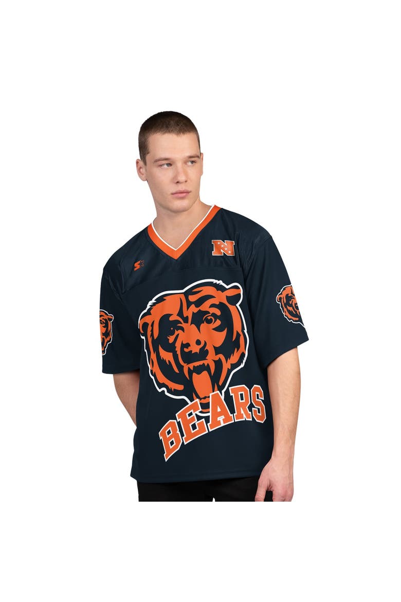 Men's Starter Navy/White Chicago Bears Short Sleeve & Long Sleeve T-Shirt Combo Pack, Alternate, color, Navy
