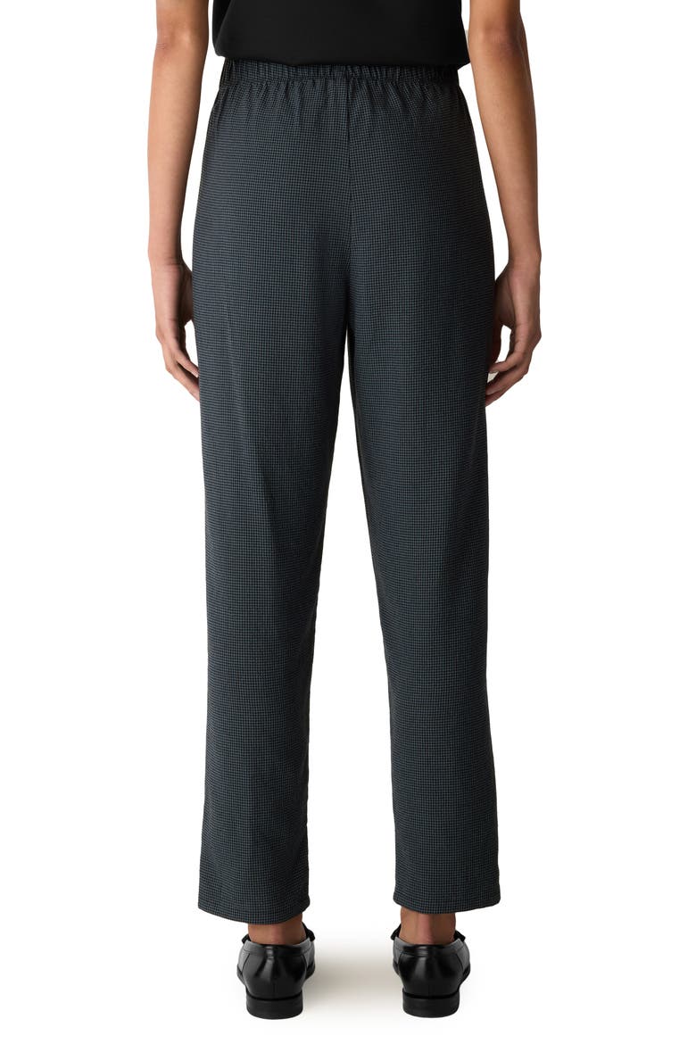 Check Tapered Ankle Pants, Alternate, color, EUCLY