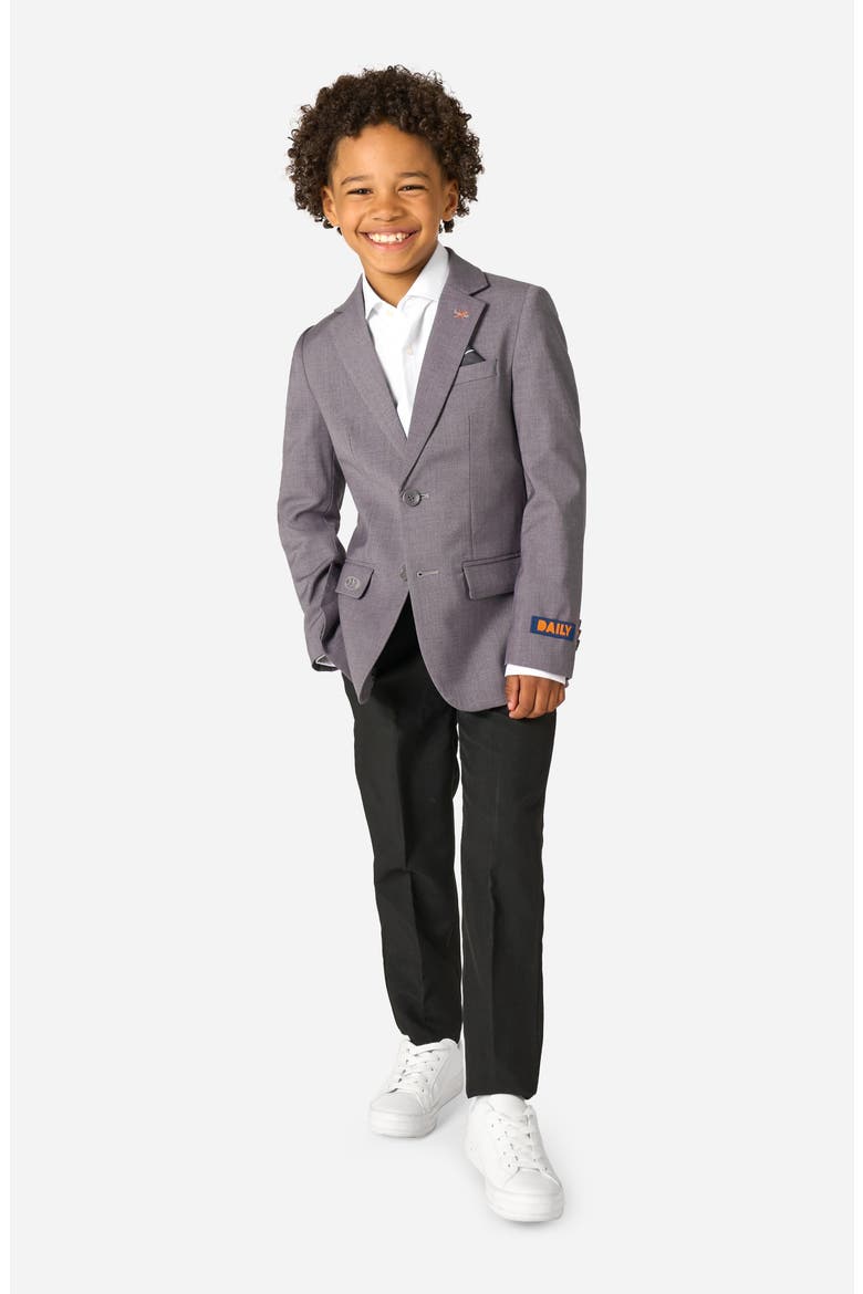 x Batman Kids' Daily Slim Fit Grey Stretch Sport Coat, Alternate, color, GREY