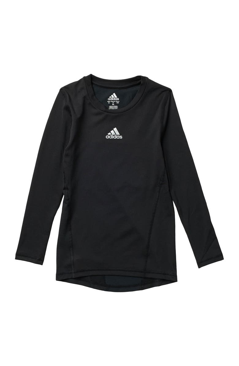 adidas Alphaskin Base Layer Long Sleeve T-Shirt, Main, color, 