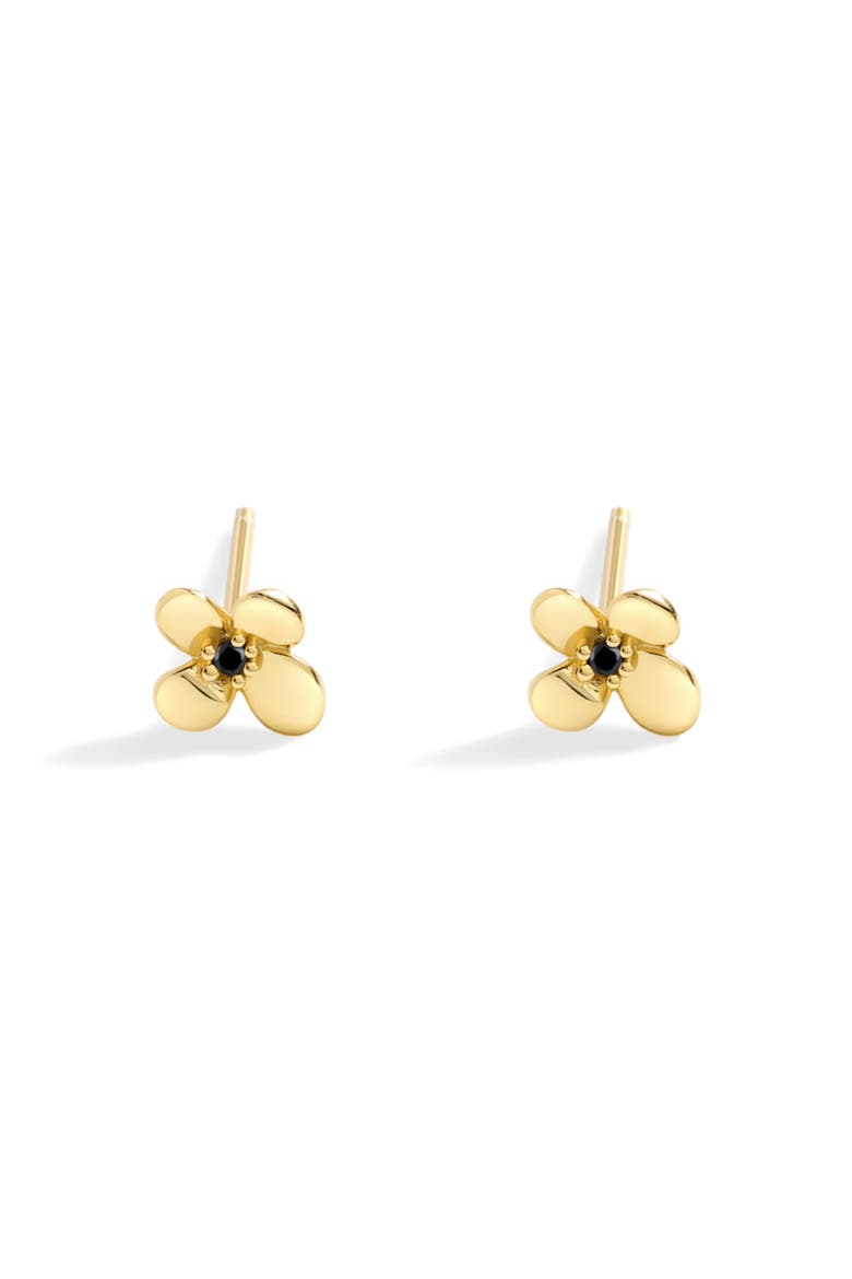 Dainty Floral Statement Stud Earrings, Main, color, 18k Gold Over Sterling Silver