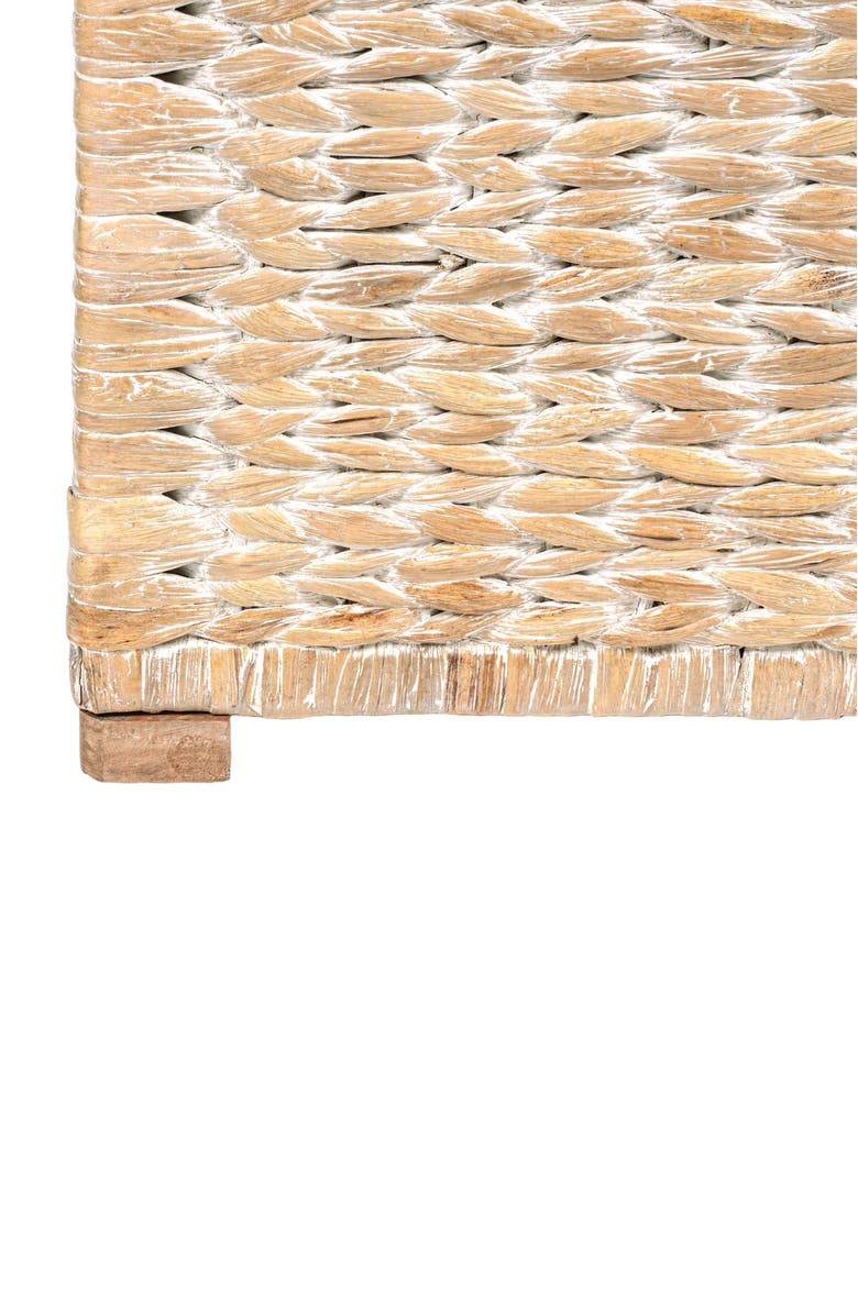 HAPPIMESS Anada Handwoven Wicker Weave Storage Trunk, Alternate, color, White Wash