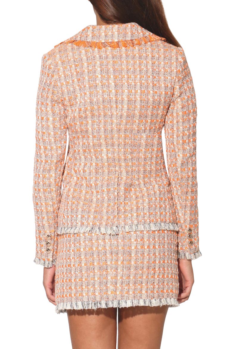 Damon Tweed Blazer Jacket, Alternate, color, MALIBU ORANGE TWEED
