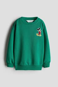 H&M Printed Brushed-inside Sweatshirt