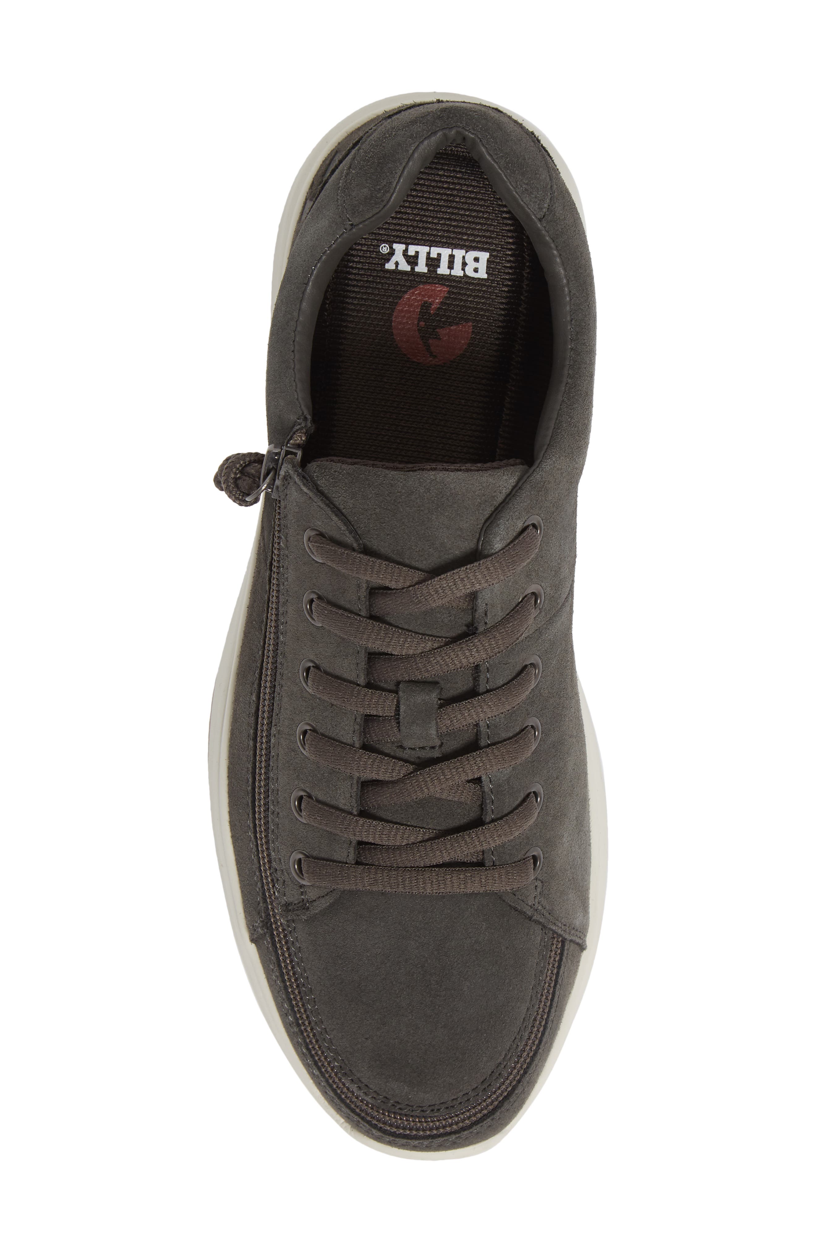Comfort Low Zip Around Sneaker, Alternate, color, GREY