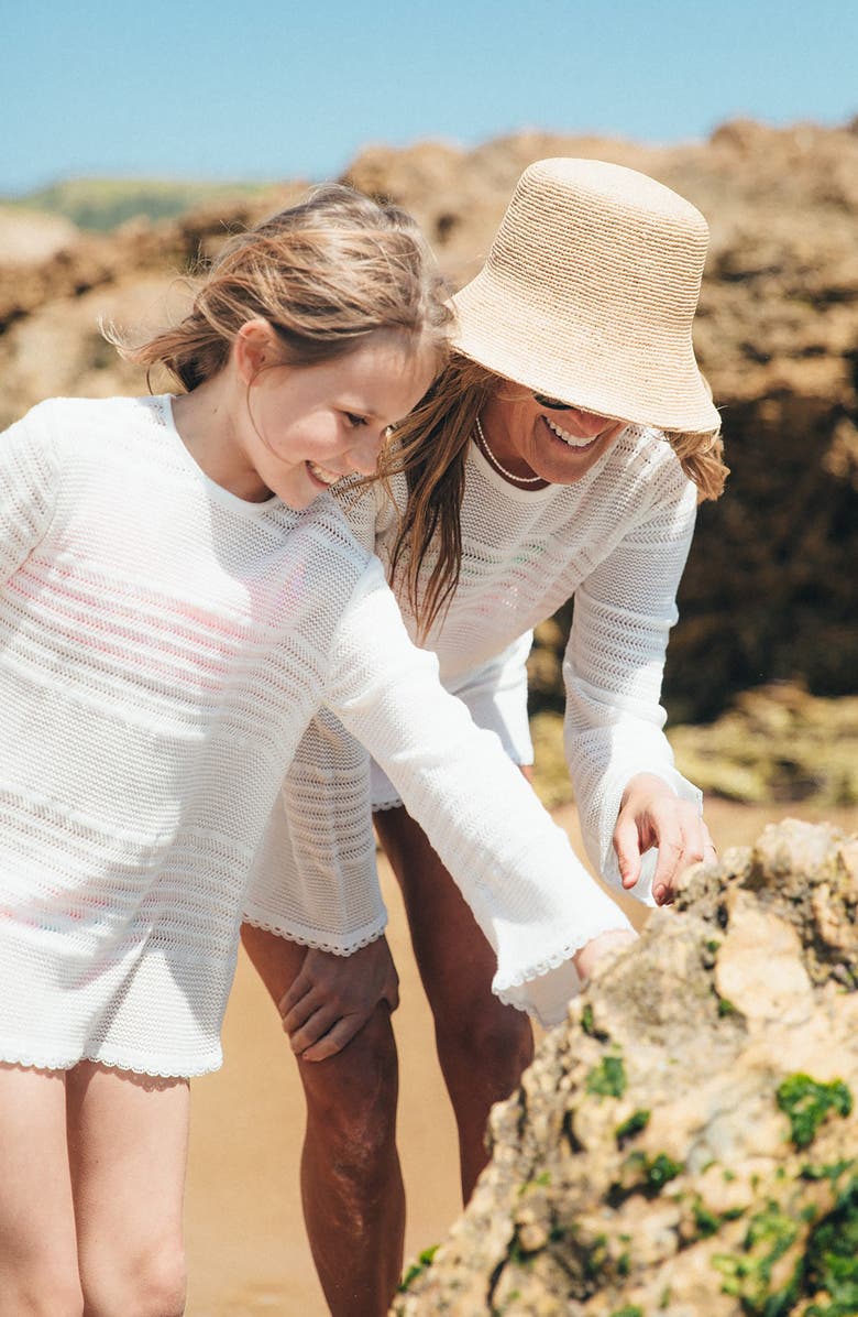 Feather 4 Arrow Kids' Sunshine Long Sleeve Sheer Cover-Up Tunic, Alternate, color, 