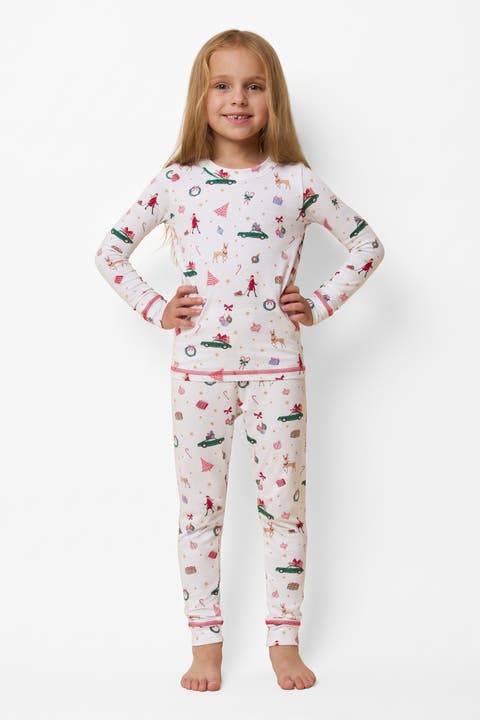 Kids' Pima Knit Pajama Set